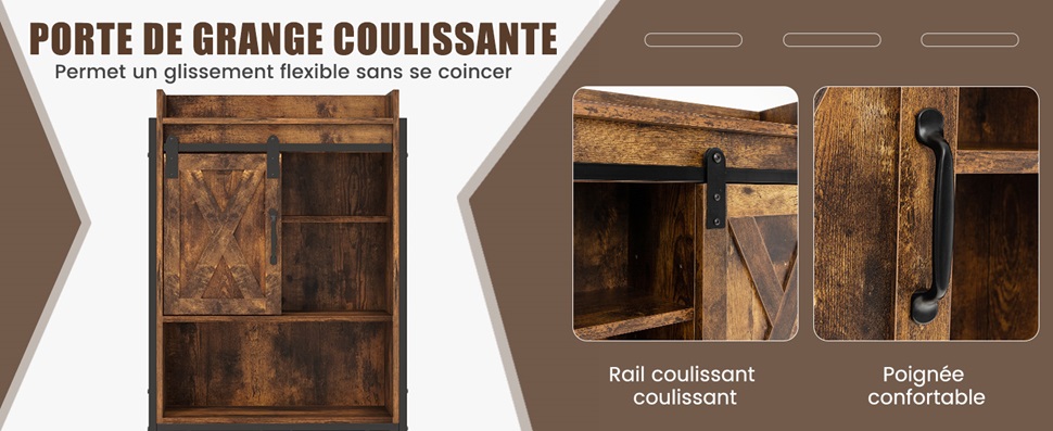meuble de rangement au-dessus des toilettes