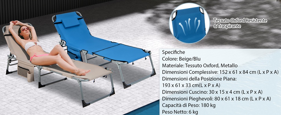 Sedia Sdraio Esterno Pieghevole Sedia Sdraio Pieghevole Da Esterno