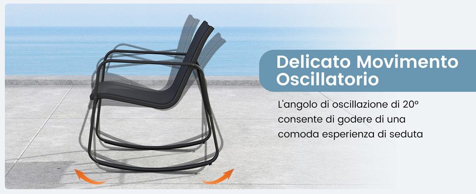 Adatto per cortile, bordo piscina, balcone e così via