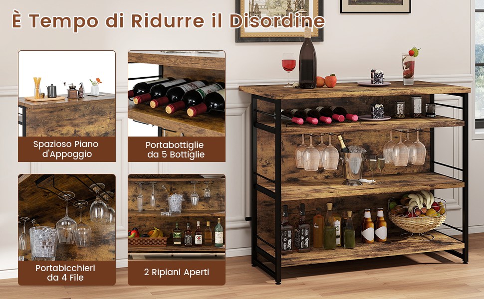 Porta bottiglie da vino Portabottiglie Portabottiglie da parete