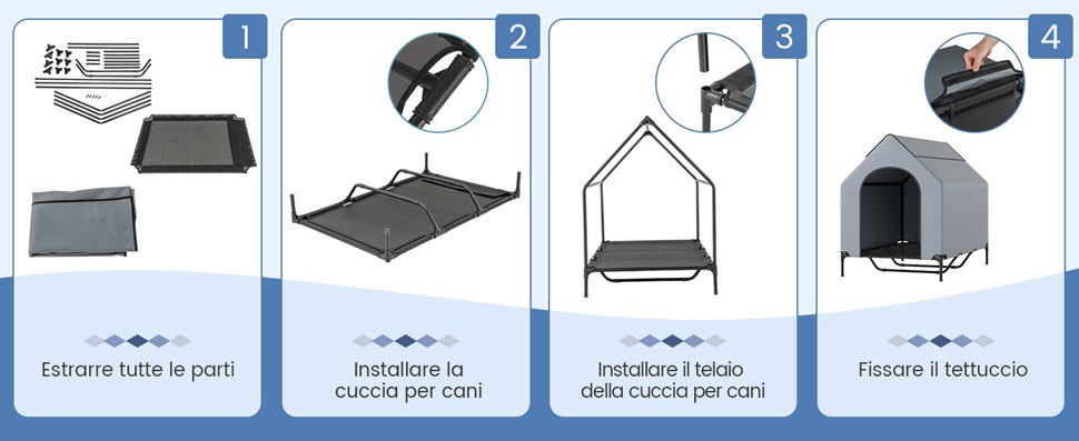 Dotata di 2 finestre arrotolabili per la ventilazione