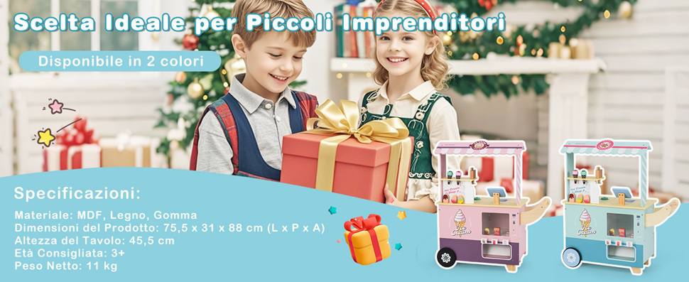 KARLOR Set Di 17 Carrelli Del Gelato In Miniatura – Con Coni, Ciambelle, Lecca-lecca – Dimensioni 12,5x17x10,5 Cm – Per Casa Delle Bambole E Collezionismo - 5