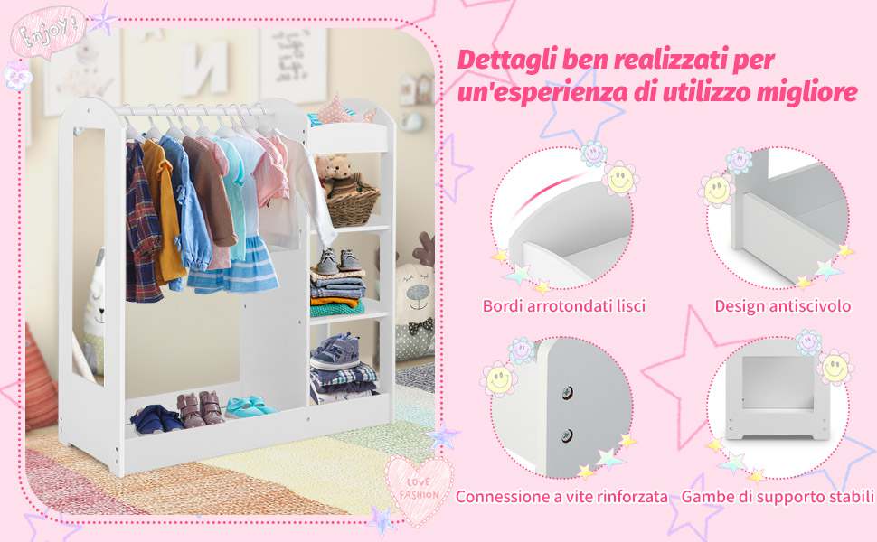Design a misura di bambino e specchio infrangibile