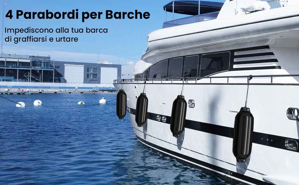 Set di paraurti da 4 pezzi