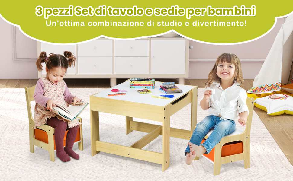 Set di Tavolo e Sedie Versatile