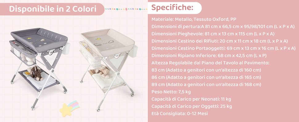 organizer mobile per cameretta